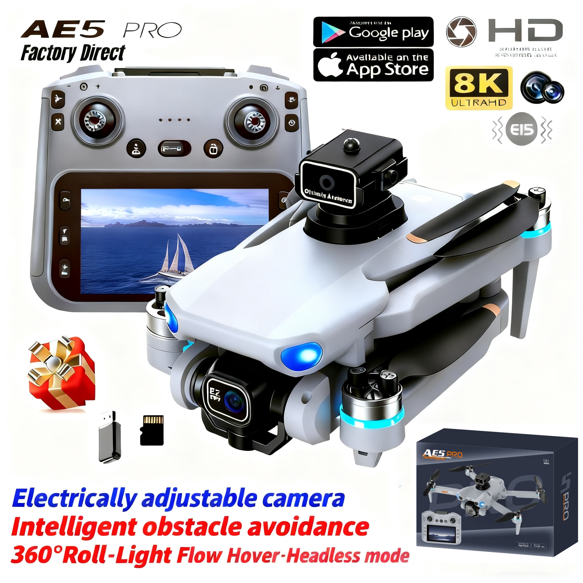 2026 New AE5 Pro Drone 8K HD 4 – Drone Gimbal 2 Axis recenzja i cena