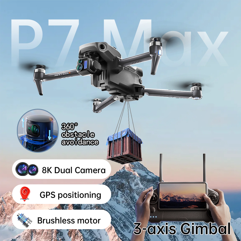 NEW P7 Max Drone 8K Camera GPS – Drone Gimbal 3 Axis recenzja i cena