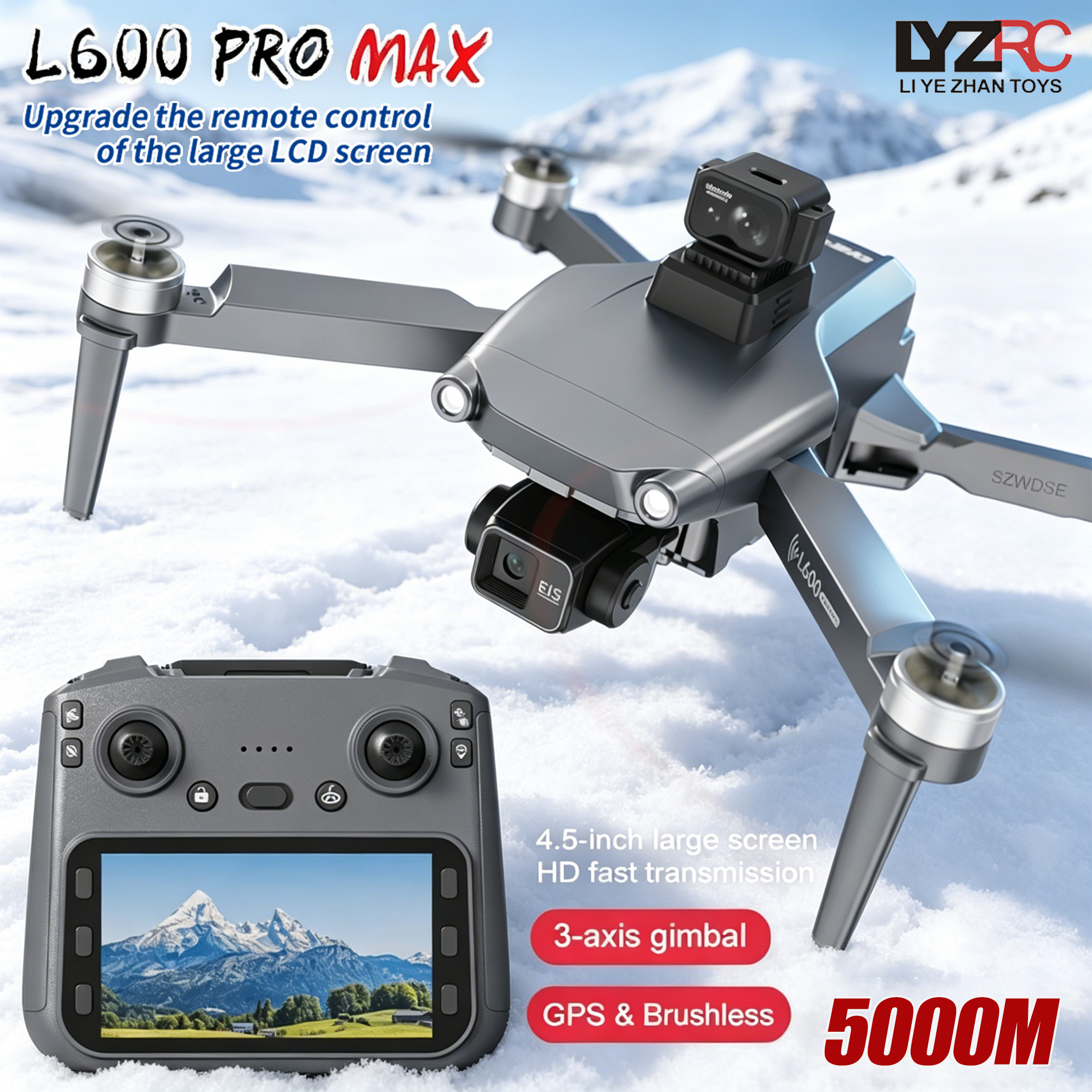 L600 MAX GPS Drone Professiona – Drone Gimbal 3 Axis recenzja i cena