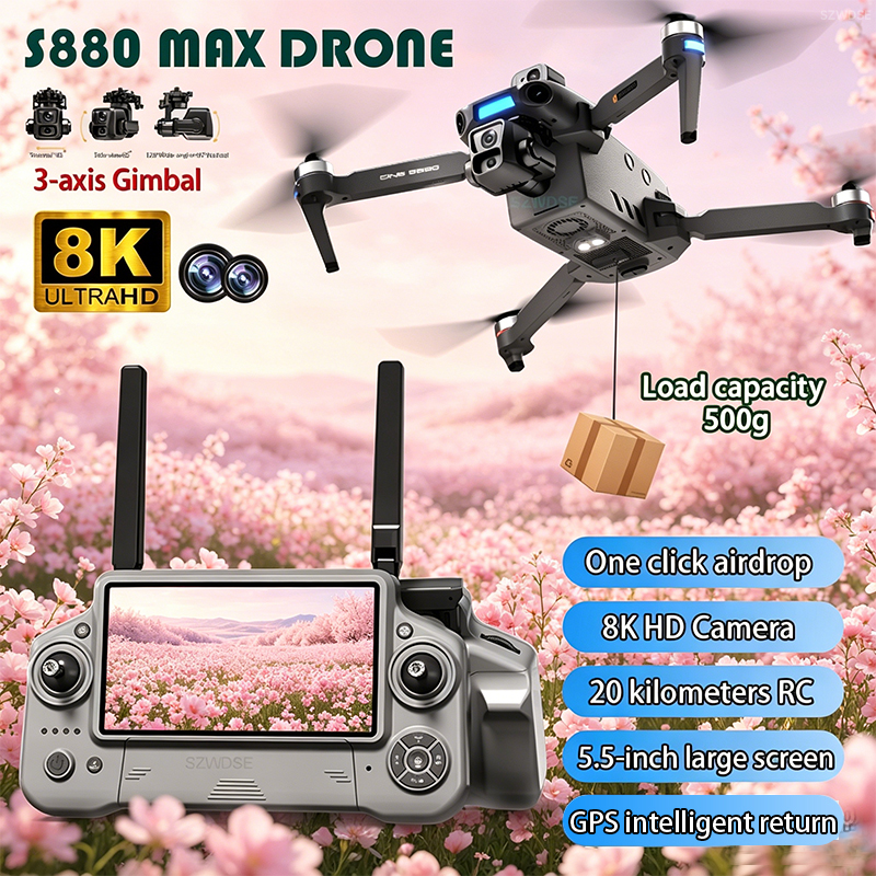 2026 New 8K Dual Camera Drone  – Drone Gimbal Brushless recenzja i cena