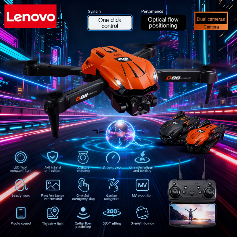 Lenovo D88 Drone 8K Aerial HD  – Drone Gimbal 3 Axis recenzja i cena