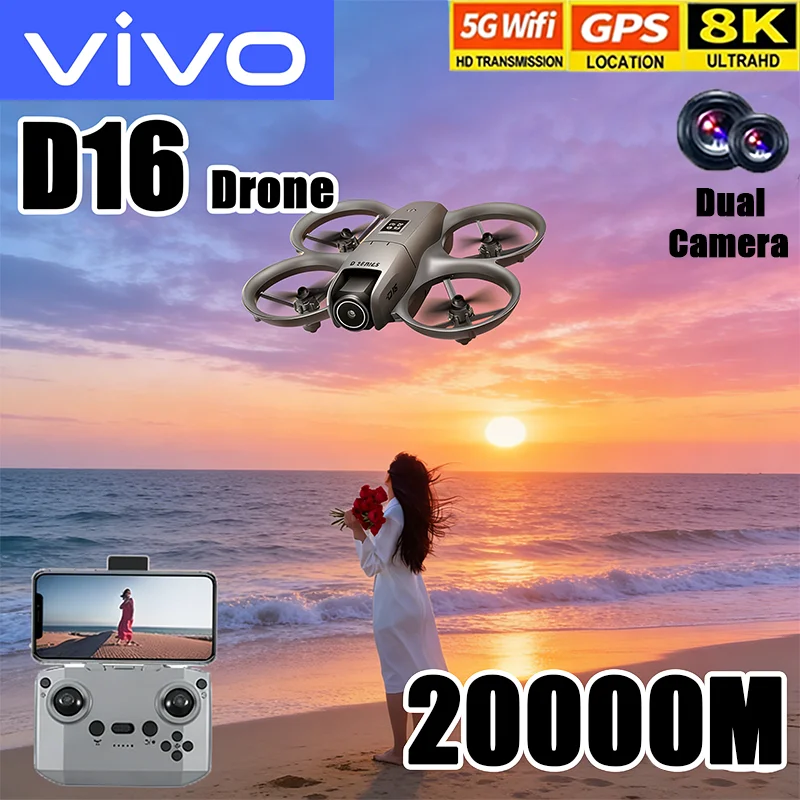 VIVO D16 Mini Drone 8K Camera  – Drone Gimbal 2 Axis recenzja i cena