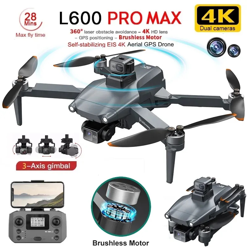 L600 PRO MAX GPS Drone Profess – Drone Gimbal 3 Axis recenzja i cena