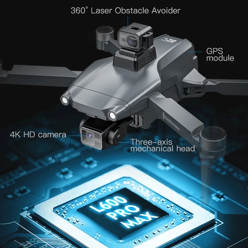 L600 PRO MAX GPS Drone Profess – Drone Gimbal 3 Axis recenzja i cena