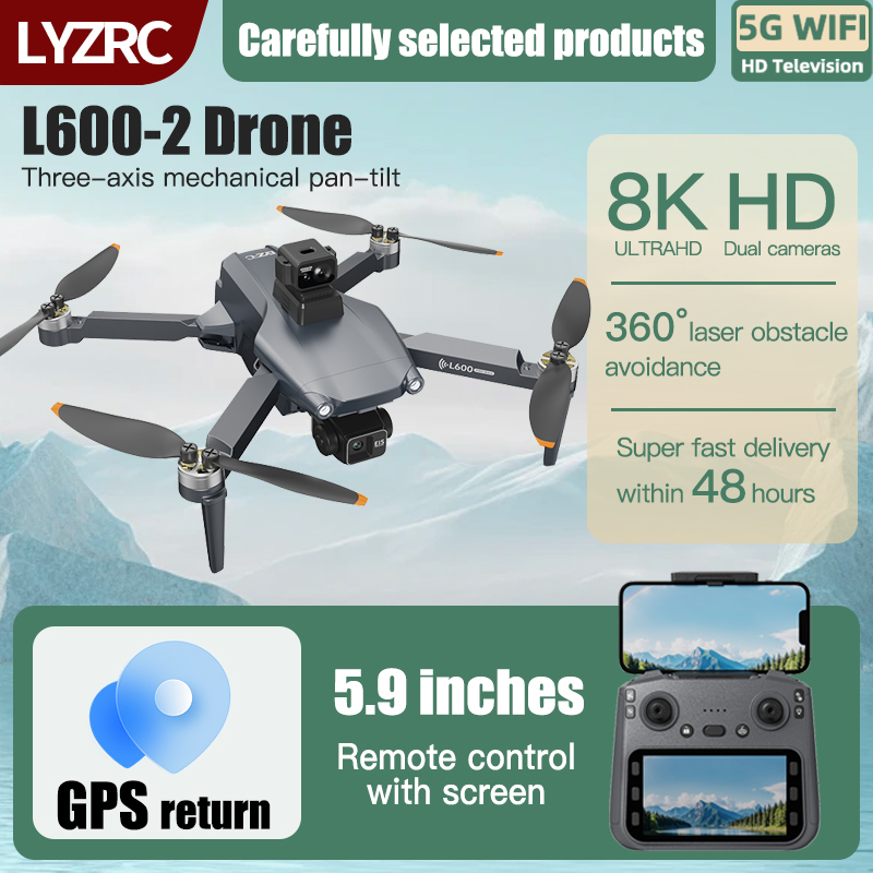 LYZRC L600-2 MAX GPS Drone 3-A – Drone Gimbal 2 Axis recenzja i cena